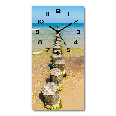 Vertical rectangular wall clock Breakwater