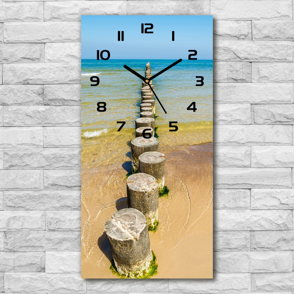 Vertical rectangular wall clock Breakwater