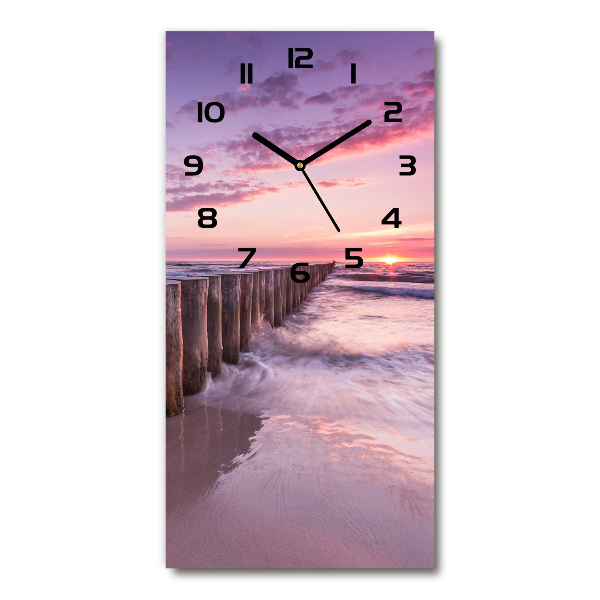 Vertical rectangular wall clock Breakwater