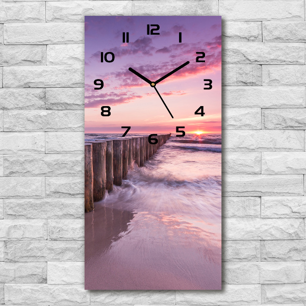 Vertical rectangular wall clock Breakwater