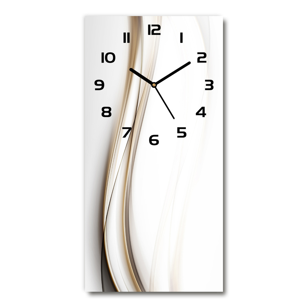 Vertical wall clock Wave abstraction