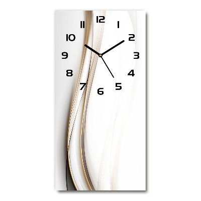 Vertical wall clock Wave abstraction