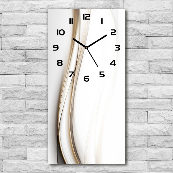 Vertical wall clock Wave abstraction