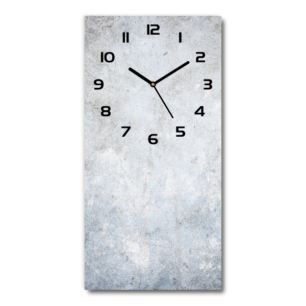 Vertical rectangular wall clock Concrete background