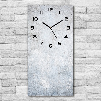 Vertical rectangular wall clock Concrete background