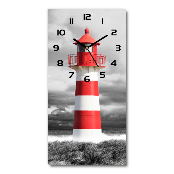 Vertical rectangular wall clock Lighthouse