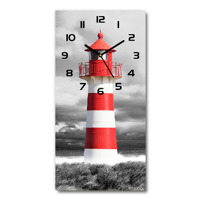 Vertical rectangular wall clock Lighthouse