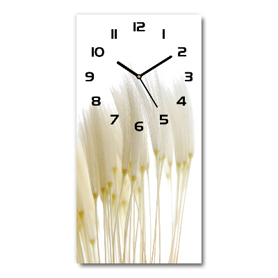 Vertical wall clock Dandelion seeds