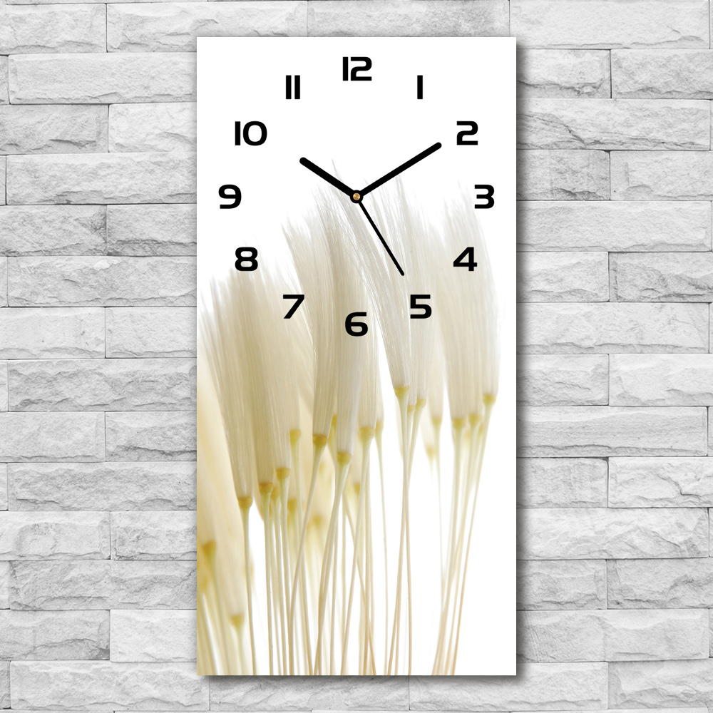 Vertical wall clock Dandelion seeds