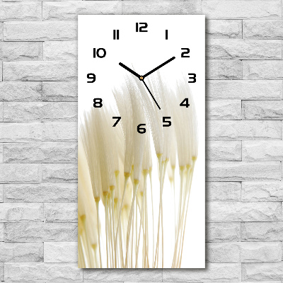 Vertical wall clock Dandelion seeds