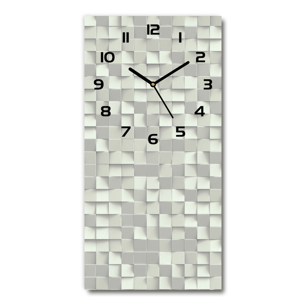 Modern vertical wall clock Geometric pattern