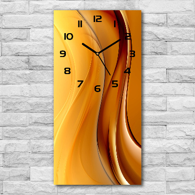 Modern vertical wall clock Wave abstraction