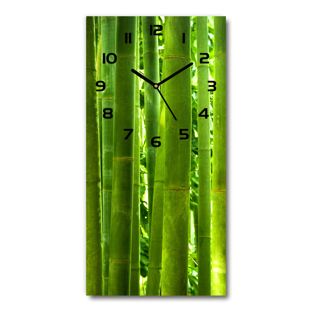 Vertical wall clock Bamboo