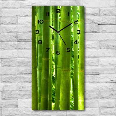 Vertical wall clock Bamboo