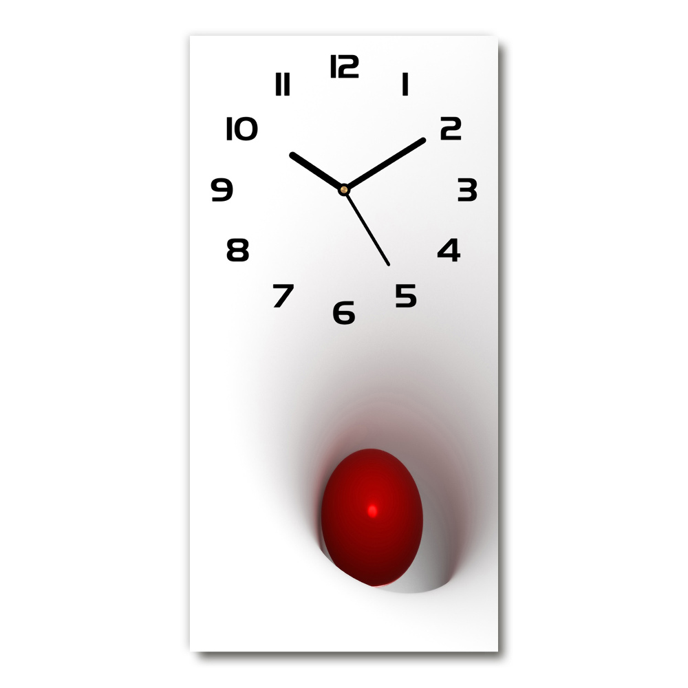 Modern vertical wall clock Abstraction of the ball