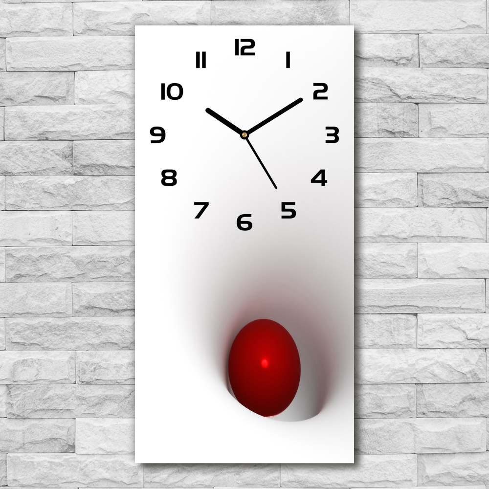 Modern vertical wall clock Abstraction of the ball