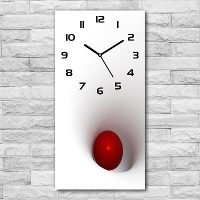 Modern vertical wall clock Abstraction of the ball