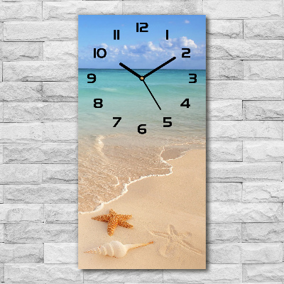 Vertical wall clock Starfish