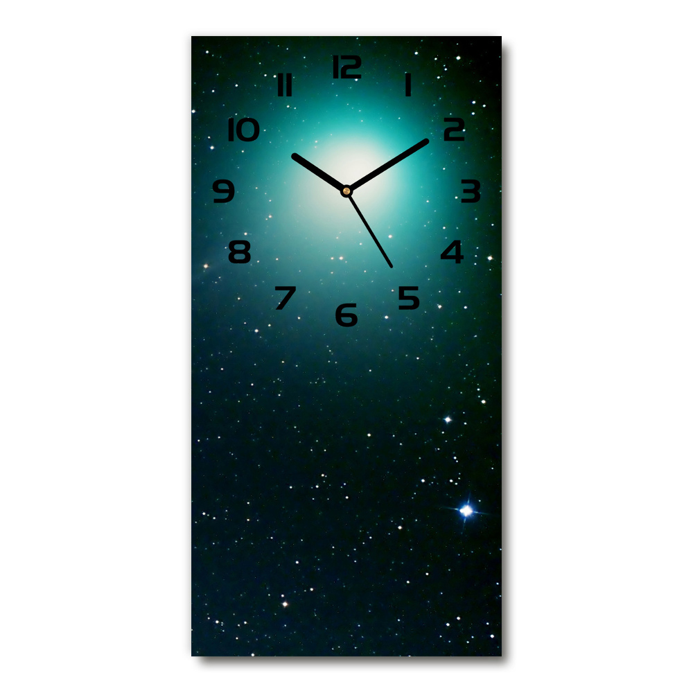 Modern vertical wall clock Galaxy