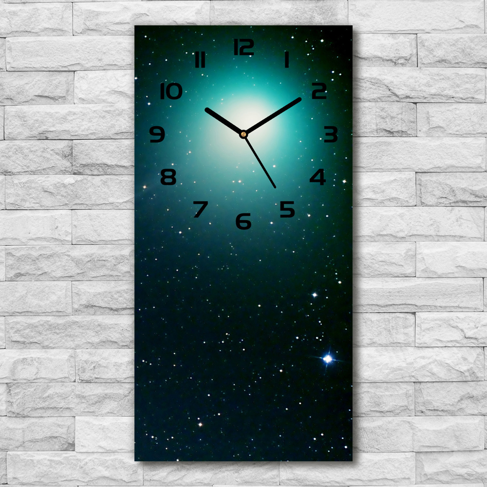 Modern vertical wall clock Galaxy