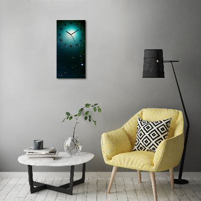 Modern vertical wall clock Galaxy