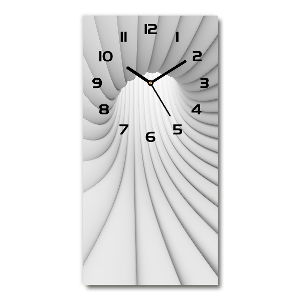 Vertical rectangular wall clock Tunnel abstraction