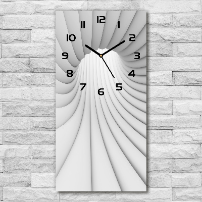 Vertical rectangular wall clock Tunnel abstraction