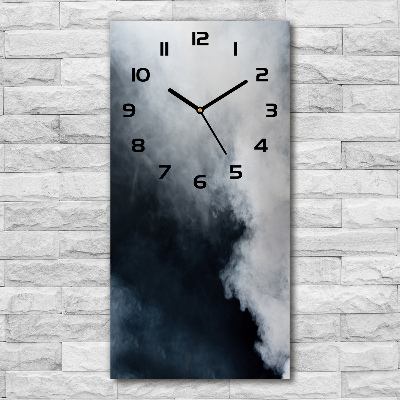 Vertical rectangular wall clock White