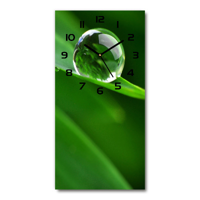 Modern vertical wall clock Blade of grass