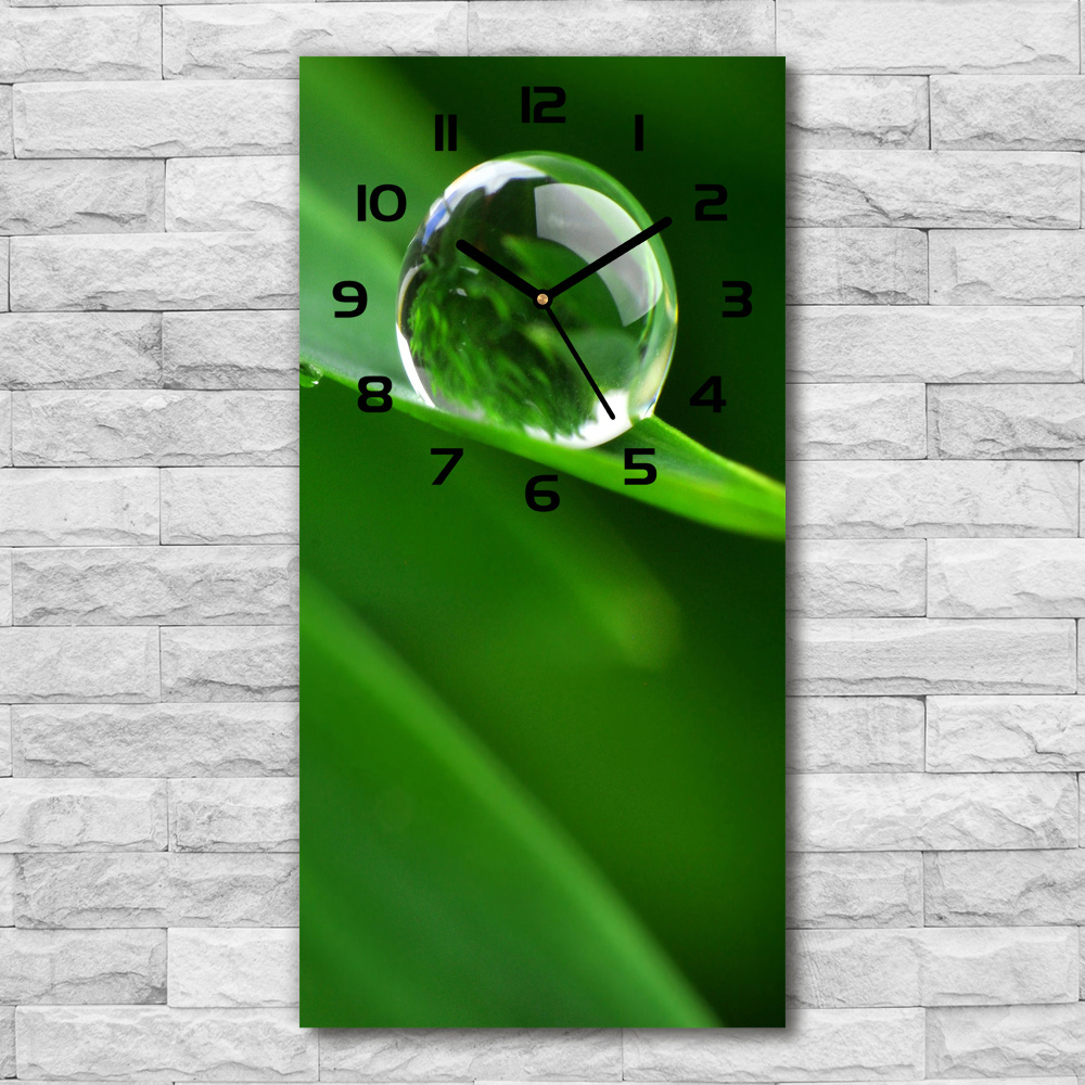 Modern vertical wall clock Blade of grass