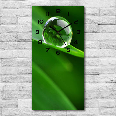 Modern vertical wall clock Blade of grass