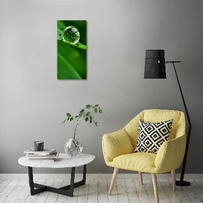 Modern vertical wall clock Blade of grass