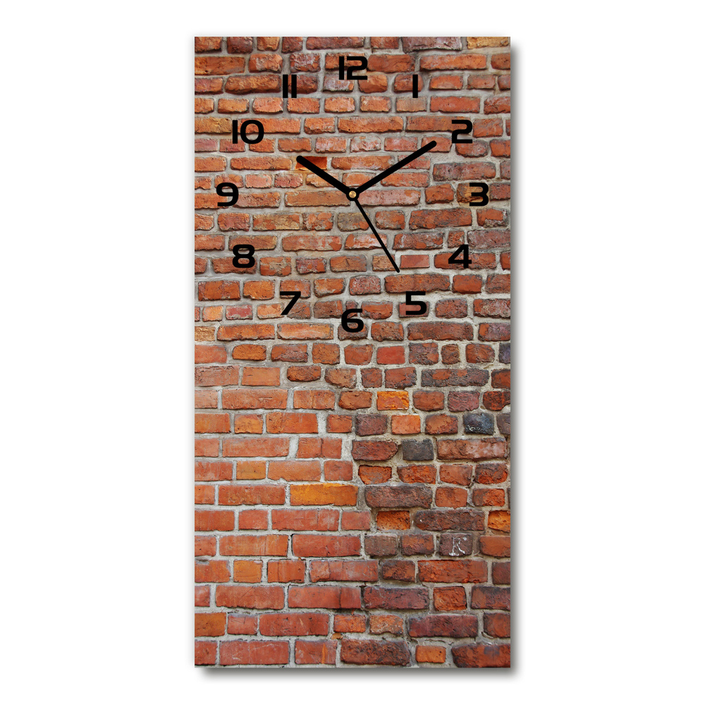 Vertical wall clock Brick wall