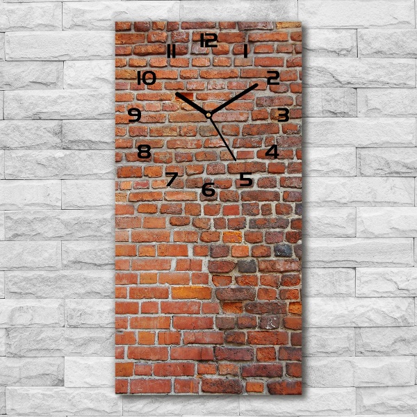 Vertical wall clock Brick wall