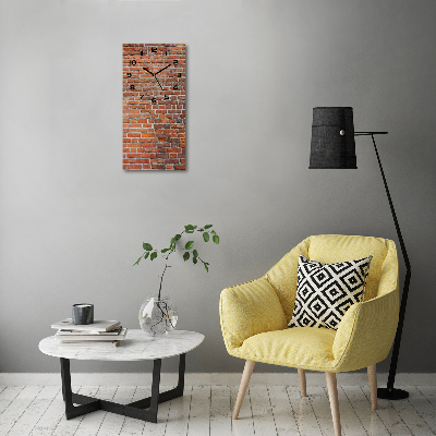 Vertical wall clock Brick wall