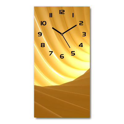 Vertical rectangular wall clock Abstraction vortex