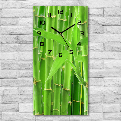 Modern vertical wall clock Bamboo forest