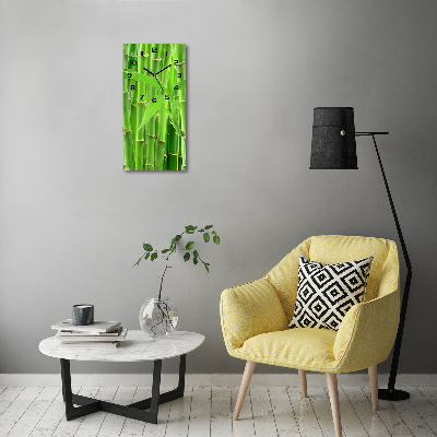 Modern vertical wall clock Bamboo forest