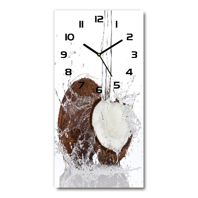 Modern vertical wall clock Coconut