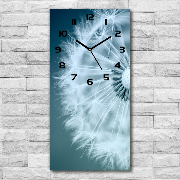 Vertical rectangular wall clock Dandelion