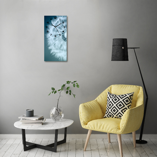 Vertical rectangular wall clock Dandelion