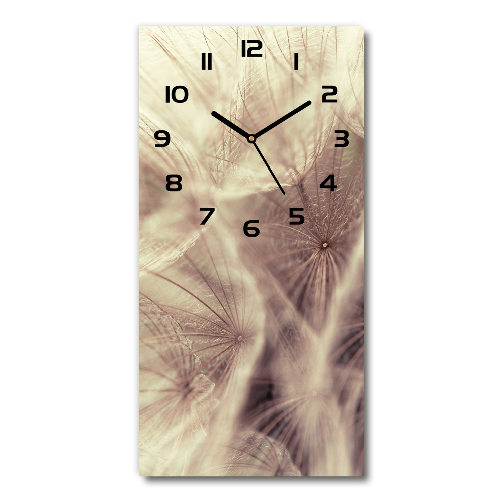 Modern vertical wall clock Dandelion