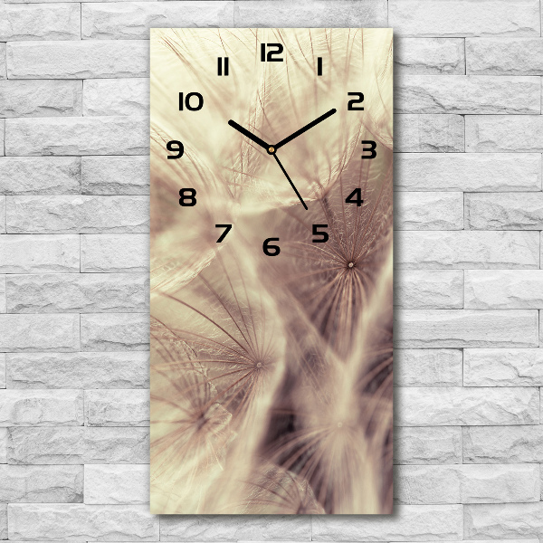 Modern vertical wall clock Dandelion