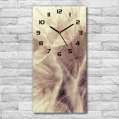 Modern vertical wall clock Dandelion