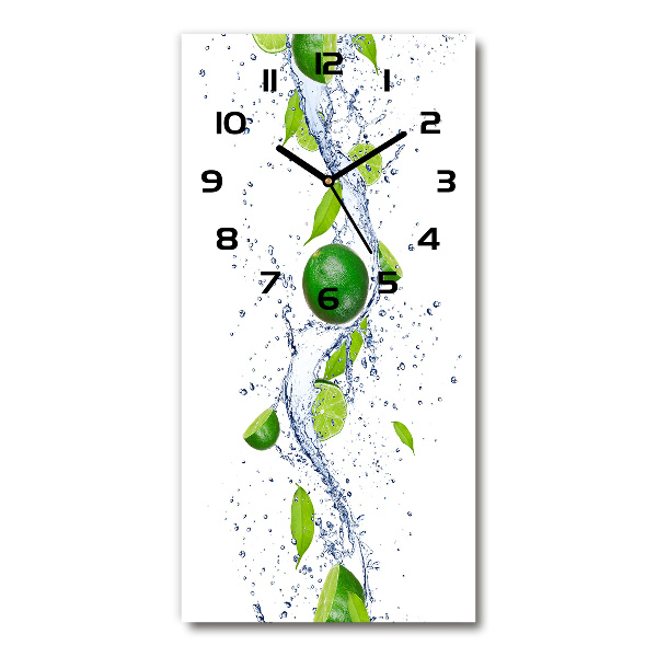 Vertical wall clock Lime