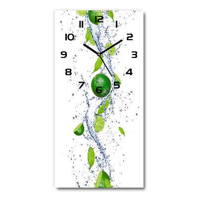 Vertical wall clock Lime