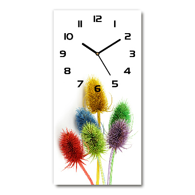 Vertical wall clock Thistle