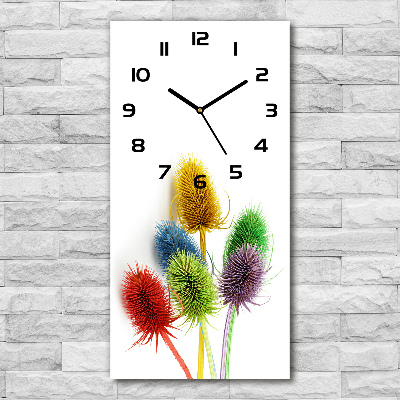 Vertical wall clock Thistle