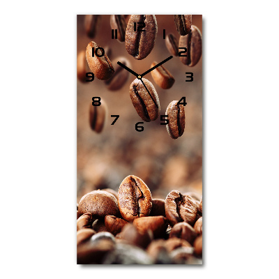 Vertical wall clock Coffee beans