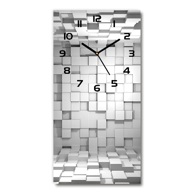 Vertical wall clock Cubes